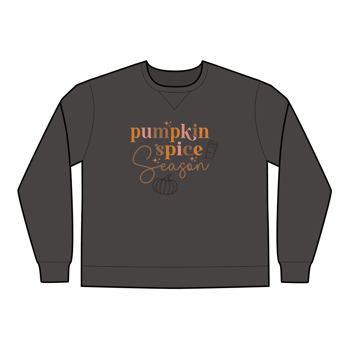 Comfort Colour, Retro Pumpkin Season Sweatshirt, Cute Fall Sweatshirt, Thanksgiving Gift, Halloween Sweatshirt For Women, Fall Gifts For Her