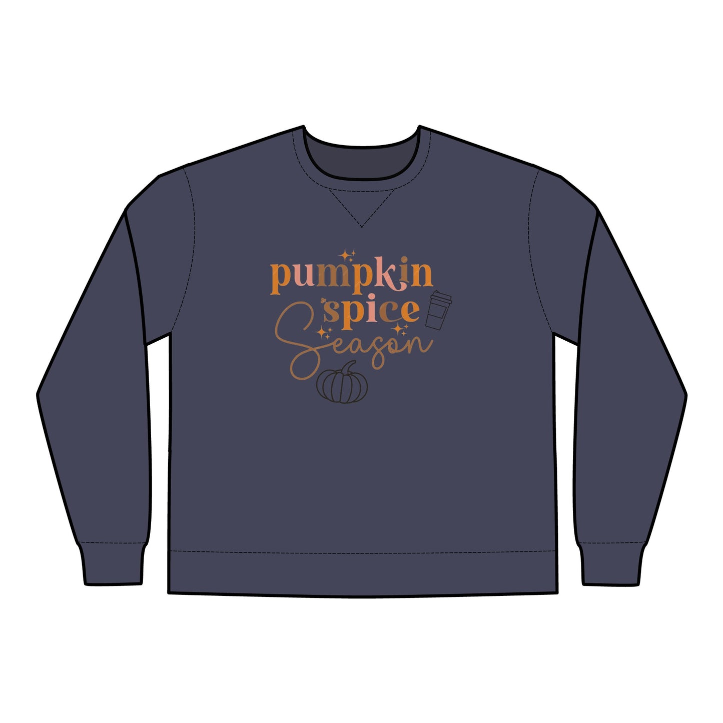 Comfort Colour, Retro Pumpkin Season Sweatshirt, Cute Fall Sweatshirt, Thanksgiving Gift, Halloween Sweatshirt For Women, Fall Gifts For Her