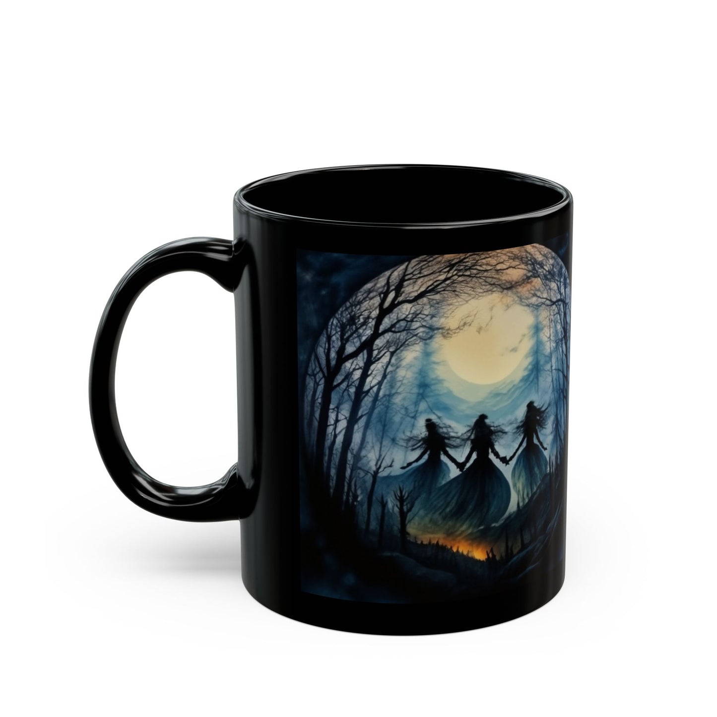 Dancing Witches Halloween Mug, Halloween Gift, Mystical Witch Halloween, Girls Will Be Girls, Salem Witch 1692 Mug, Halloween Coffee Mug,