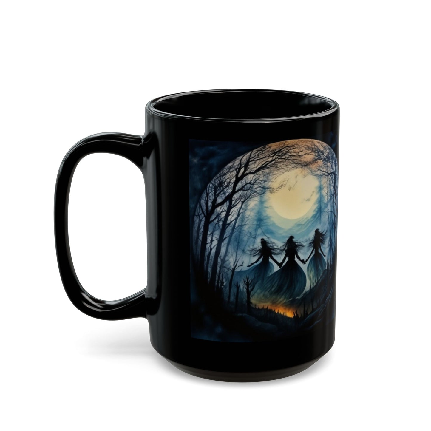 Dancing Witches Halloween Mug, Halloween Gift, Mystical Witch Halloween, Girls Will Be Girls, Salem Witch 1692 Mug, Halloween Coffee Mug,